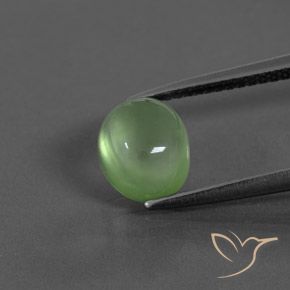 2.41ct Natural Verde amarillento Prehnite, Ovalada, Transparente / Translúcido
