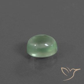 Prehnite Verde menta claro natural de 2.16 ct, Ovalada, Transparente