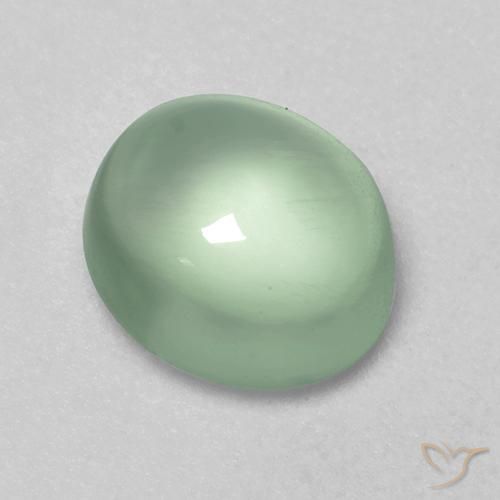 2.00ct Natural Verde claro Prehnite, Ovalada, Transparente