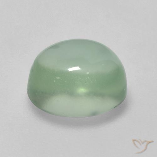 Prehnite Verde claro natural de 2.00 ct, Ovalada, Transparente