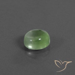 Prehnite Verde amarillento natural de 2.06 ct, Ovalada, Transparente