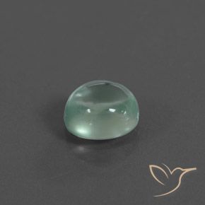 Prehnite Verde menta natural de 2.30 ct, Ovalada, Transparente