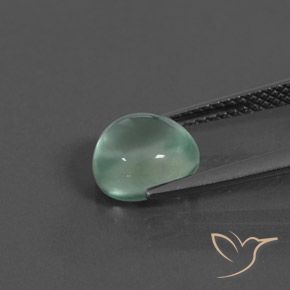 Prehnite Verde menta natural de 2.30 ct, Ovalada, Transparente