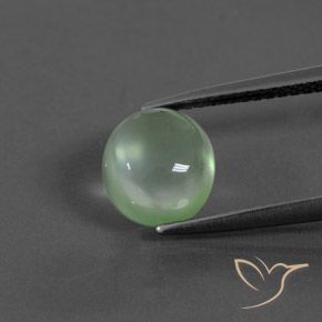 2.46ct Natural Verde claro Prehnite, Ovalada, Transparente