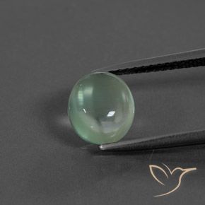 2.02ct Natural Verde menta claro Prehnite, Ovalada, Transparente