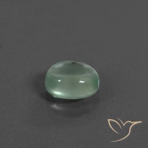 Prehnite Verde menta claro natural de 2.02 ct, Ovalada, Transparente