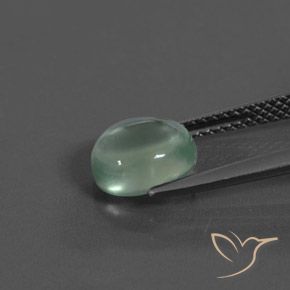 Prehnite Verde menta claro natural de 2.02 ct, Ovalada, Transparente