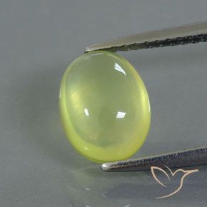 2.35ct Natural Amarillo limón claro Prehnite, Ovalada, Transparente / Translúcido