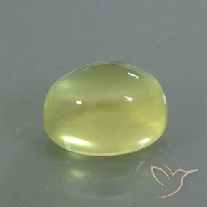 Prehnite Amarillo claro natural de 3.64 ct, Ovalada, Transparente / Translúcido