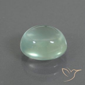 Prehnite Verde muy claro natural de 2.69 ct, Ovalada, Transparente