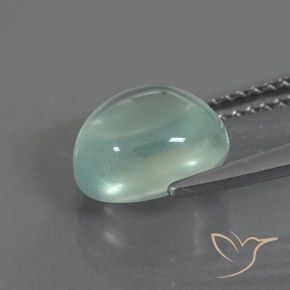 Prehnite Verde muy claro natural de 2.69 ct, Ovalada, Transparente