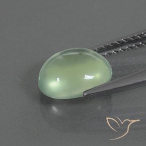 Prehnite Verde amarillo claro natural de 1.82 ct, Ovalada, Transparente