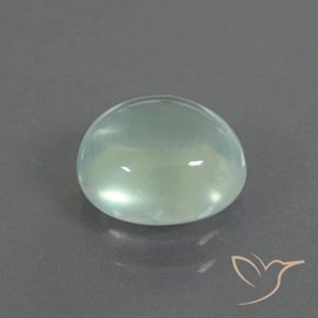 Prehnite Verde salvia muy claro natural de 2.34 ct, Ovalada, Transparente