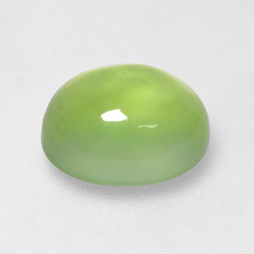Prehnite Verde amarillento natural de 3.53 ct, Corte Óvalo, Transparente