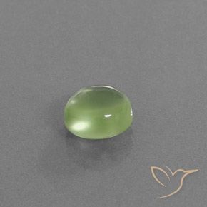 Prehnite Verde pera pálido natural de 1.86 ct, Ovalada, Transparente