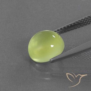 Prehnite Amarillo claro natural de 2.97 ct, Ovalada, Transparente / Translúcido