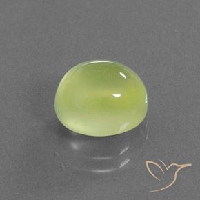 Prehnite Amarillo claro natural de 4.59 ct, Ovalada, Transparente / Translúcido