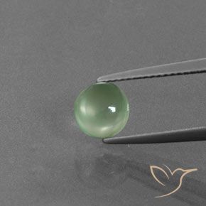 Prehnite Verde menta natural de 1.81 ct, Corte Redondo, Transparente