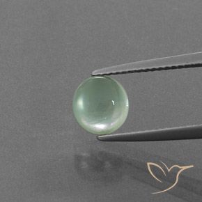 1.73ct Natural Verde menta Prehnite, Redondo, Transparente