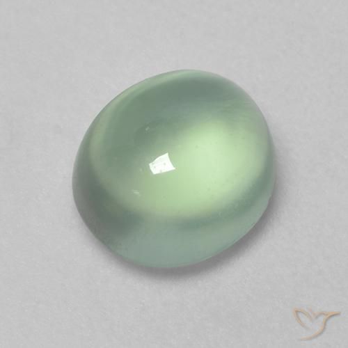 1.75ct Natural Verde claro Prehnite, Ovalada, Transparente