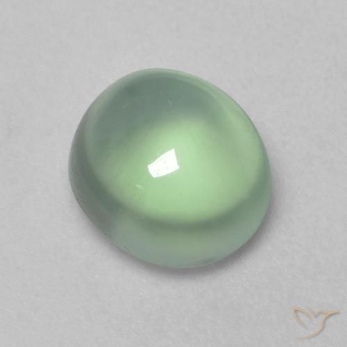 Prehnite Verde claro natural de 1.75 ct, Ovalada, Transparente