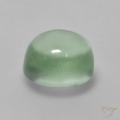 Prehnite Verde claro natural de 1.75 ct, Ovalada, Transparente