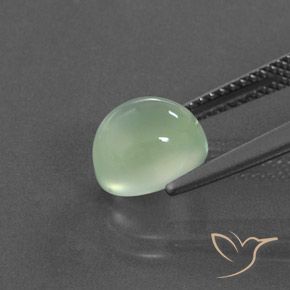 Prehnite Verde amarillo claro natural de 3.11 ct, Ovalada, Transparente / Translúcido
