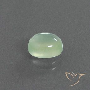 Prehnite Verde pera claro natural de 2.21 ct, Ovalada, Transparente / Translúcido