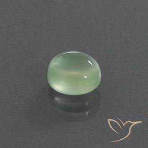 Prehnite Verde pera claro natural de 2.17 ct, Ovalada, Transparente / Translúcido