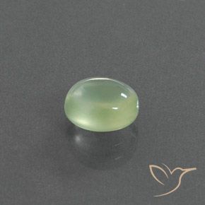 Prehnite Verde lima pálido natural de 1.76 ct, Ovalada, Transparente