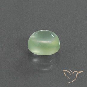 Prehnite Verde amarillento claro natural de 2.34 ct, Ovalada, Transparente / Translúcido