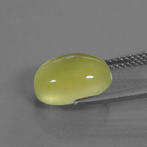 Prehnita verde natural de 4,26 ct, transparente, transparente / translúcido