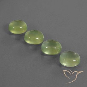 6.98ctw Natural Verde lima Prehnite, Ovalada, Transparente