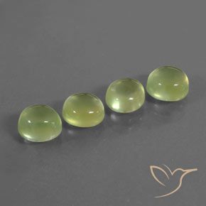 6.69ctw Natural Amarillo limón claro Prehnite, Ovalada, Transparente