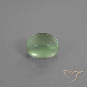 Prehnite Verde amarillento natural de 1.95 ct, Ovalada, Transparente