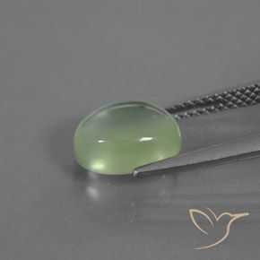 Prehnite Verde muy claro natural de 2.70 ct, Ovalada, Transparente