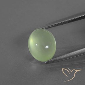 2.73ct Natural Verde medio Prehnite, Ovalada, Transparente / Translúcido