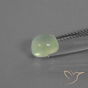 Prehnite Verde amarillo natural de 1.82 ct, Ovalada, Transparente / Translúcido