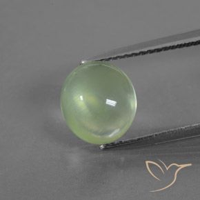 3.05ct Natural Verde claro Prehnite, Ovalada, Transparente