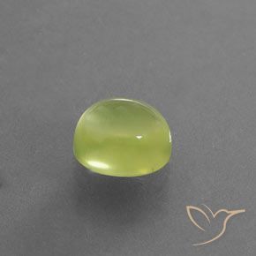 Prehnite Amarillo limón claro natural de 3.51 ct, Ovalada, Transparente / Translúcido