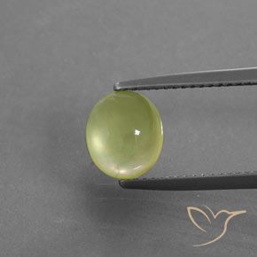 2.38ct Natural Amarillo verdoso claro Prehnite, Ovalada, Transparente / Translúcido