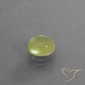 Prehnite Amarillo verdoso claro natural de 2.38 ct, Ovalada, Transparente / Translúcido