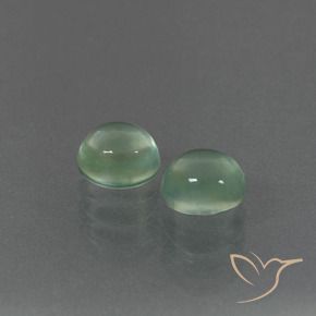 Gemas de Prehnite Menta claro natural de 2.53 ct, Ovalada, Transparente