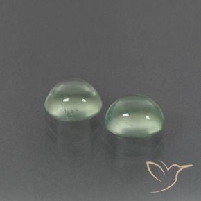 Gemas de Prehnite Verde pera claro natural de 2.70 ct, Ovalada, Transparente