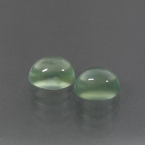 Gemas de prehnita verde natural de 3,35 ct, corte óvalo, transparente