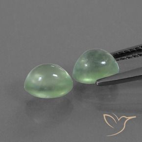 Gemas de Prehnite Verde amarillento natural de 2.34 ct, Ovalada, Transparente