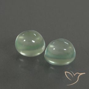 Gemas de Prehnite Verde muy claro natural de 3.47 ct, Ovalada, Transparente