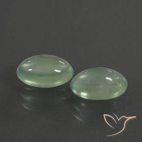 Gemas de Prehnite Verde amarillento natural de 3.76 ct, Ovalada, Transparente