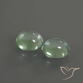 Gemas de Prehnite Verde amarillo claro natural de 3.18 ct, Ovalada, Transparente