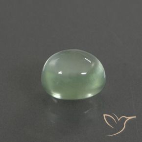 Prehnite Verde cálido natural de 1.70 ct, Ovalada, Transparente